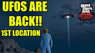 UFOs ARE BACK In GTA 5 Online 1st UFO Location | Halloween Surprise 2022 Event