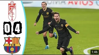 ГРАНАДА 0-4 БАРСЕЛОНА ОБЗОР МАТЧА | ГОЛЫ, МОМЕНТЫ, highlights, Barcelona 0-4 Granada resume