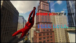 Marvel's Spider-Man PS4 Spider Scarlet II Suit Free Roam