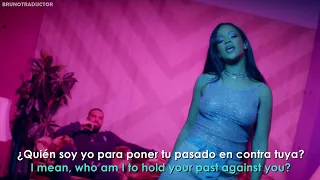 Rihanna - Work ft. Drake // Lyrics + Español // Video Official