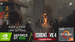 GT 1030 | Resident Evil 4 Remake Demo - 900p & 720p - Low Setting