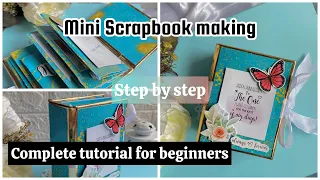 Mini Scrapbook making / base & layout / in Malayalam / gift ideas / #mubiirshuart