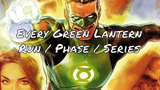 Every Green Lantern Run - Reading Order and Starting points