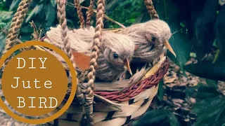 How to make DIY handmade bird at home, Made by jute