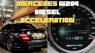 Mercedes W204 C-Class Diesel Acceleration - C180 vs C200 vs C220 vs C250 vs C320 vs C350