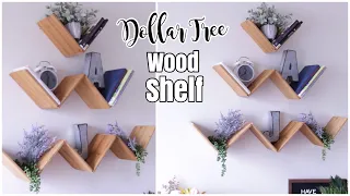 Dollar Tree DIY WOOD Floating Shelf | DIY Shelves