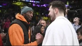 Kobe Bryant Surprises Luka Doncic By Speaking His Language! | Lakers vs Mavericks