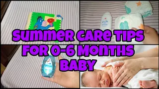 Summer care tips for 0-6 Months Baby | germio me newborn ki care kesy kry