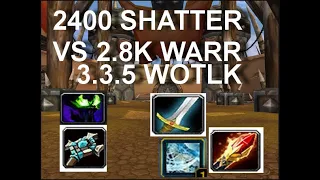 2.4k shadowpriest frost mage shatter vs disc warr on warmane blackrock