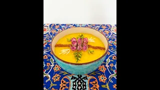 Persian rice pudding (Shole zard)   شله زرد