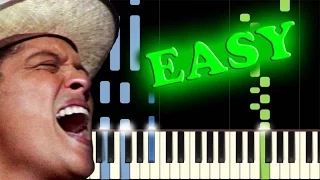 BRUNO MARS - WHEN I WAS YOUR MAN - Easy Piano Tutorial