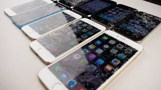 iPhone 6 Plus vs 6 vs 5S vs 5C vs 5 vs 4S vs 4 vs 3GS vs 3G vs 2G Drop Test!