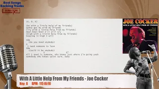 🎙 With A Little Help From My Friends - Joe Cocker Vocal Backing Track with chords and lyrics