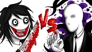 JEFF THE KILLER VS SLENDERMAN | Draw My Life creepypasta