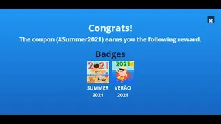 How to get Two badges Summer2021 and Verão 2021| KoGaMa Friends