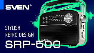 SVEN SRP-500 is a portable wireless speaker system.