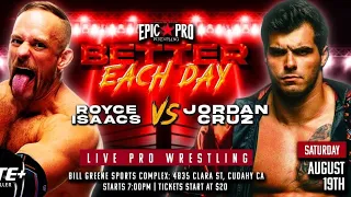 Jordan Cruz vs Royce Isaacs (Epic Pro Wrestling 8/19/23)