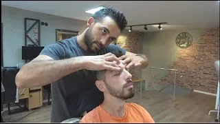 ASMR Turkish Barber Face, Head and Body Massage with Facial Care 300
