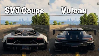 NFS Unbound: Lamborghini Aventador SVJ Coupe vs Aston Martin Vulcan - WHICH IS FASTEST (Drag Race)