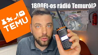 Temu - Kamu? - kézi rádió 1800 Ft-ért - Baofeng BF UV-10L bemutatás