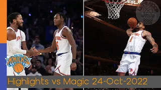 Quickley, Toppin Highlights - Knicks Reg Season-G3 vs Magic 2022-23 | 24 Oct 2022