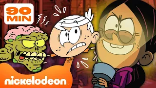 Loud House | 90 MINUTOS de los momentos MÁS ATERRADORES de Loud House 😱 | Nickelodeon en Español