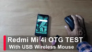 Redmi Mi 4i OTG Test with USB Mouse Support All Xiaomi - Note - Pro - Mi - Mix - Max - Lite - Series