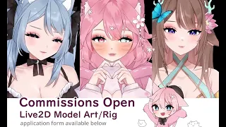 Live2D Vtuber Model Commissions open