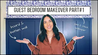 DIY Board & Batten Accent Wall | Closet Door Makeover