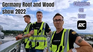 Germany Roof and Wood show Dach Holz, and a big cherry picker!!!
