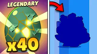 I Open 40 Legendary Eggs in Brawl Stars 🔥