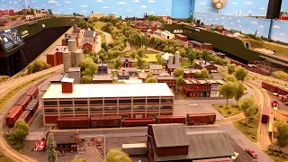 Wonderful Large Private Model Railroad layout in HO scale of York Railway Modellers 4K UHD