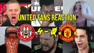 UNITED FANS REACTION TO BRENTFORD 4 - 0 MANCHESTER UNITED | FANS CHANNEL