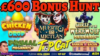 £600 SLOTS BONUS HUNT - Chicken Drop, 5 Lions Megaways, Muerto en Mictlan & more.