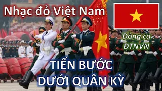 ⭐ TIẾN BƯỚC DƯỚI QUÂN KỲ - Đồng ca Đài Tiếng nói Việt Nam - Lyrics & Engsub