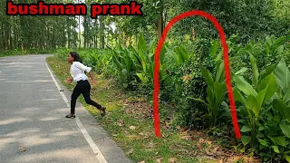 NEW BUSHMAN PRANK| REAL VIDEOS PRANK ON ROAD