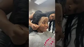 Lace frontal ponytail step by step 😍