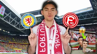 BRUTALE PLÄTZE IN DER 1. REIHE 😍💪🏻 | FORTUNA DÜSSELDORF GEGEN EINTRACHT BRAUNSCHWEIG VLOG 🤍❤️