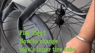 Flat Tire? How to change the bike inner tube. How to Change bike tire #flattire #FixFixingFixed