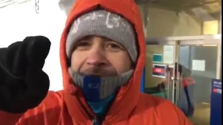 Бьорндален (Ole Einar Bjoerndalen) после победы Домрачевой, Скардино, Кривко и Алимбековой