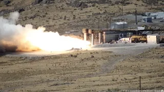 GEM 63 solid rocket motor tested in Promontory, Utah