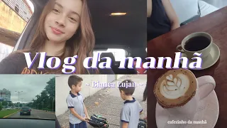 Vlog da manhã, fui a cafeteria, deixar meu irmãos na escola... -Bianca Lujan