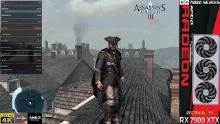 AFMF Assassin's Creed III Very High Settings 4K | 7900 XTX | R9 7950X 3D