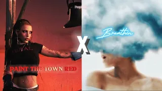 Paint The Town Red x Breathin (MASHUP)