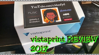 Vistaprint standard business cards REVIEW/unboxing