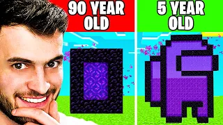 MINECRAFT at DIFFERENT AGES!