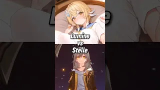 Lumine vs Stelle - Genshin Impact | Honkai Star Rail