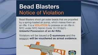 NYPD issues new warning about 'bead blasters'