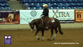 ARC Gunna Mark Ya ridden by Abby Lengel  - 2018 Tulsa Reining Classic (Open Derby)