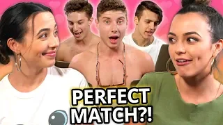 Twin My Heart Season 1 EP 2 w/ The Merrell Twins - 7 Guys Take A Compatibility Test | AwesomenessTV